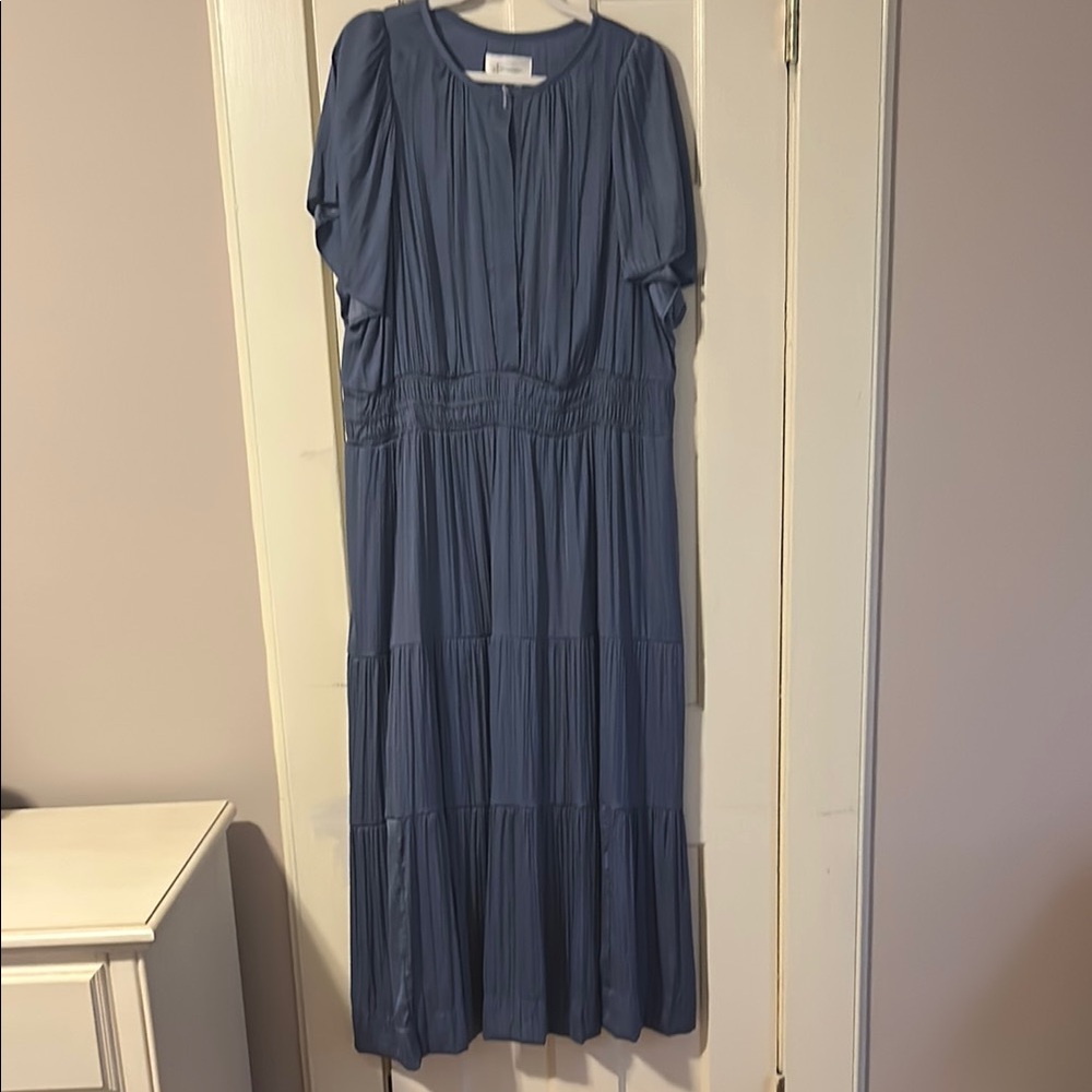Anthropologie Blue Maxi Dress